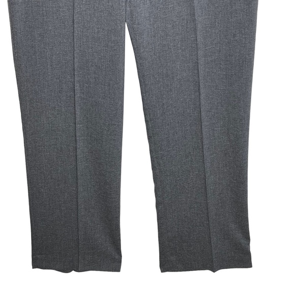 Haggar Mens Magic Stretch Gray Flat Front Dress Trousers Size 36 x 31.5 USA Made - Picture 5 of 13